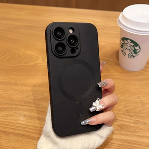 Luxury  Matte Case For Magnetic Wireless Charging Rieworkes