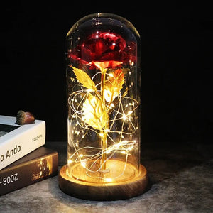 Enchanted Glass Rose Decoration Rieworkes