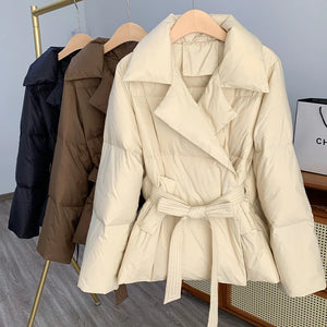 Women's Tight Waist Slim Warm Jacket Rieworkes