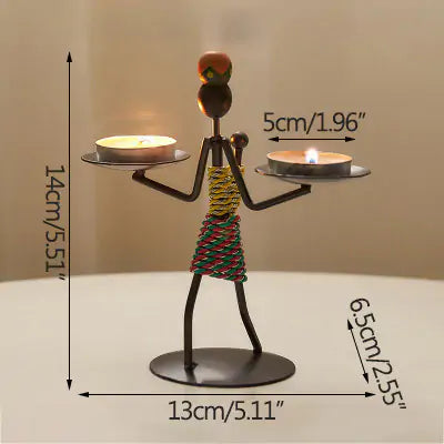 Modern Iron Man Candlestick Rieworkes