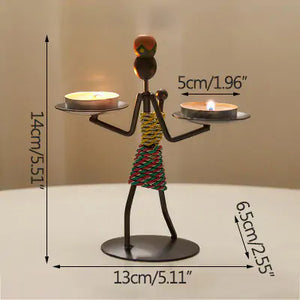 Modern Iron Man Candlestick Rieworkes