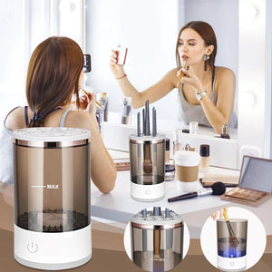 Automatic Brush Cleaner Electric Makeup Brush Cleaning Machine Fast Clean Dryer Rieworkes