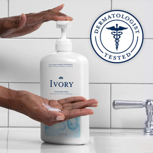Ivory Gentle Body Wash, Designed for the Whole Family, Free of Dyes Heavy Perfumes Parabens Phthalates & Silicones, Original Scent, 35 oz 35 Fl Oz (Pack of 1) Rieworkes