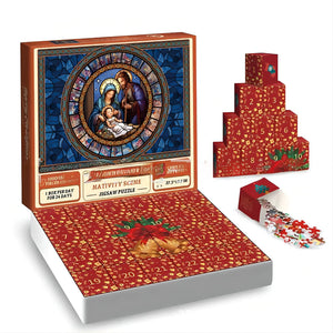 Nativity Scene Jigsaw Puzzle Advent Calendar Game Mimarta