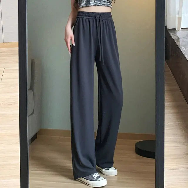 Women Chic Office Wear Straight Pants Rieworkes