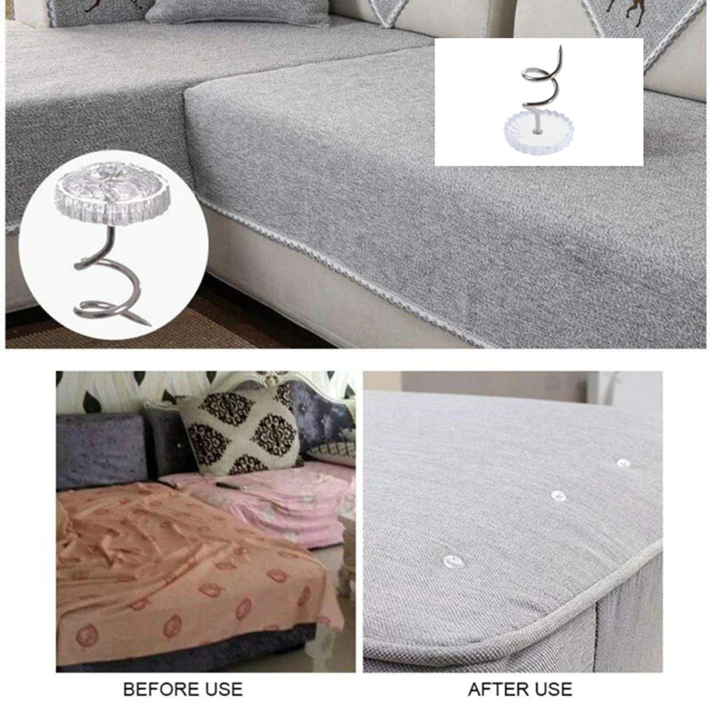 50 Pcs Upholstery Tacks Headliner Pins Clear Heads Twist Bed Fabric Sofa Chair Mimarta