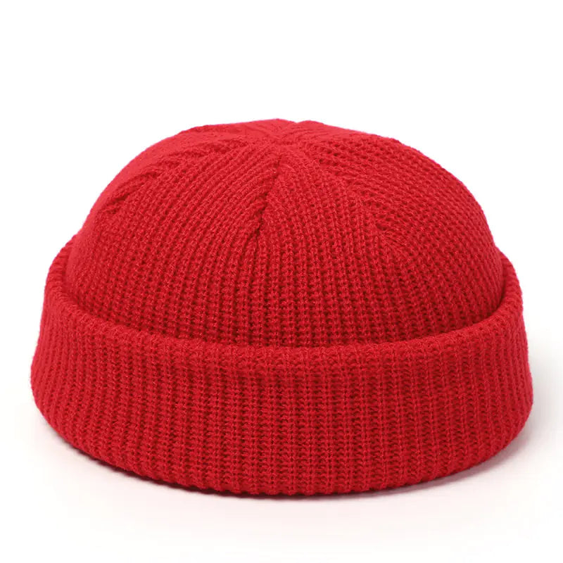 Plain Color Knit Beanie for Men and Women Winter Mimarta