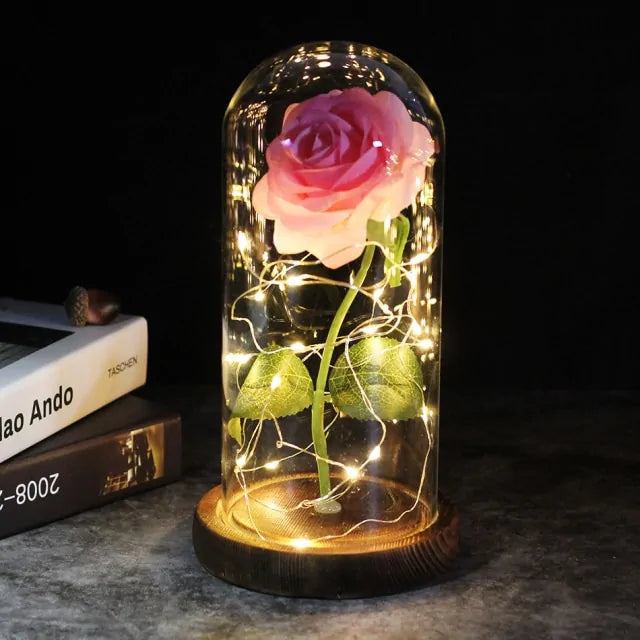 Enchanted Glass Rose Decoration Rieworkes