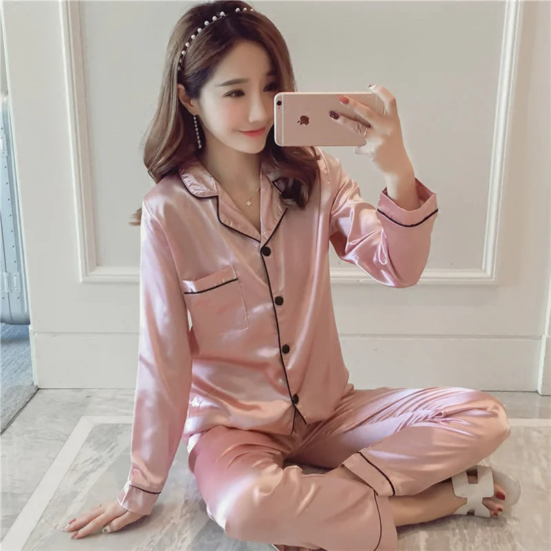 Autumn Ice Silk Loungewear Rieworkes