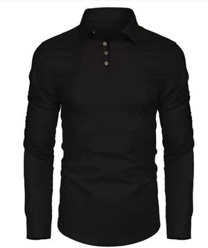 Men's Cotton Linen Shirt Long Sleeved Linen Rieworkes