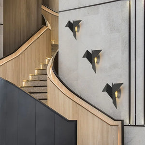 Nordic Iron Bird Wall Lamp for Home Decor Rieworkes