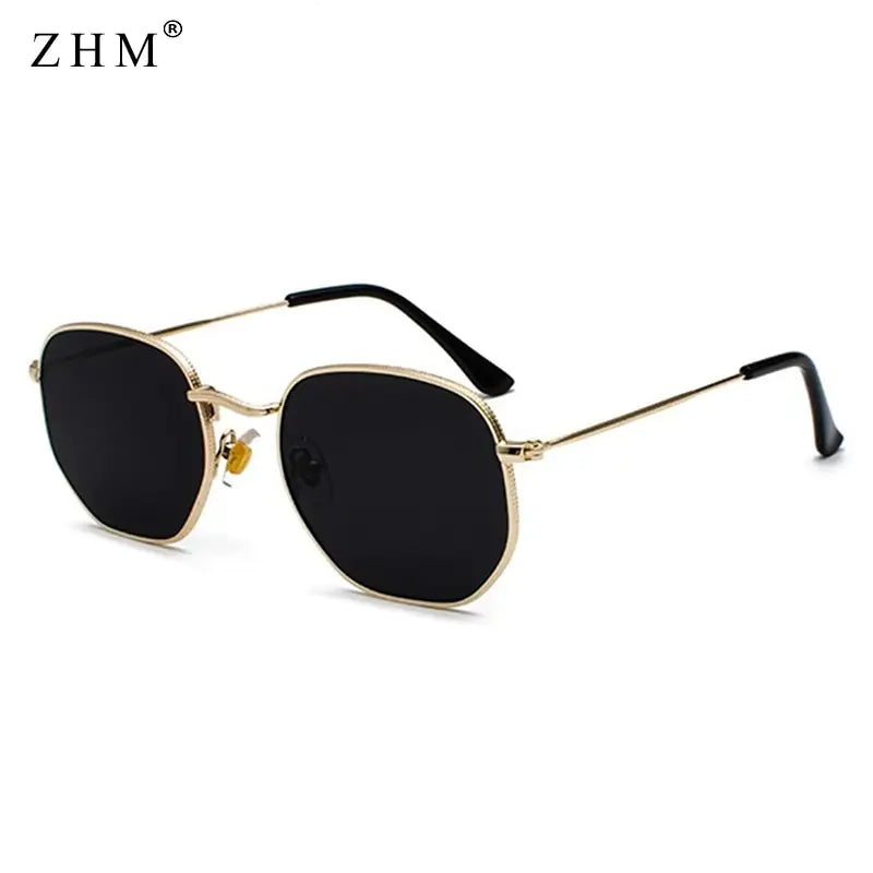 Luxury Sunglasses Classic Square Metal Frame Rieworkes