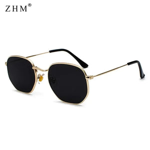 Luxury Sunglasses Classic Square Metal Frame Rieworkes