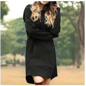 Solid Color Long Sleeve Hoodie Rieworkes