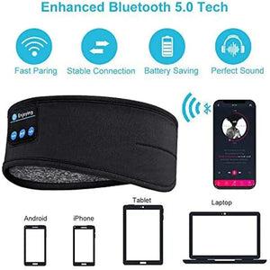 Sleep Headband Headphones with White Noise and Ultra-Thin HD Stereo Speakers Rieworkes