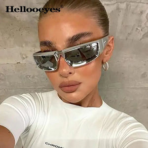 Y2K Sports Punk Sunglasses Women Men Rieworkes