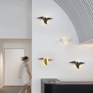Nordic Iron Bird Wall Lamp for Home Decor Rieworkes