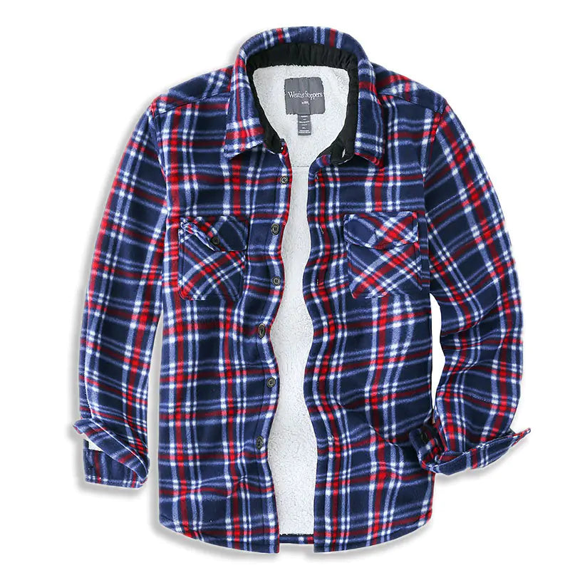 Thermal Fleece-Lined Men's Shirt Jacket Mimarta