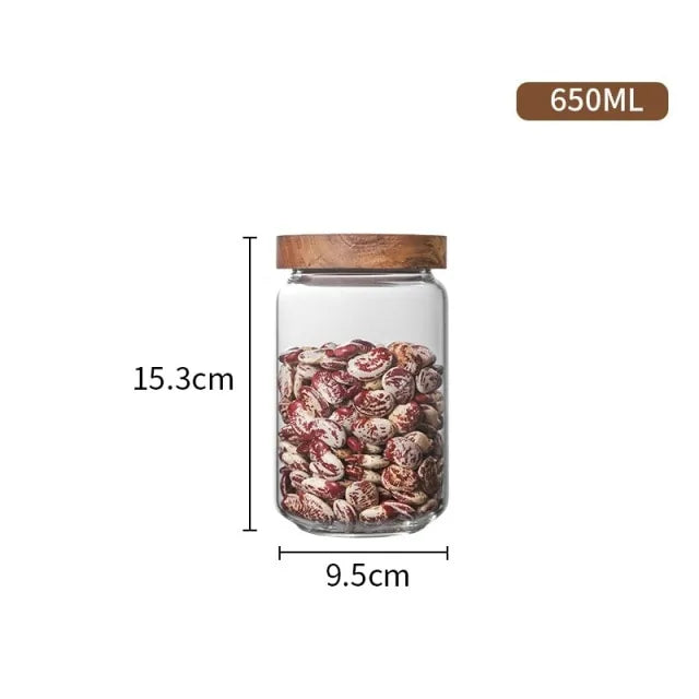 Glass Airtight Kitchen Storage Jar Rieworkes