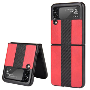For Samsung Galaxy Z Flip 3 5G Slim Folding Leather Shockproof Phone Case Cover Rieworkes