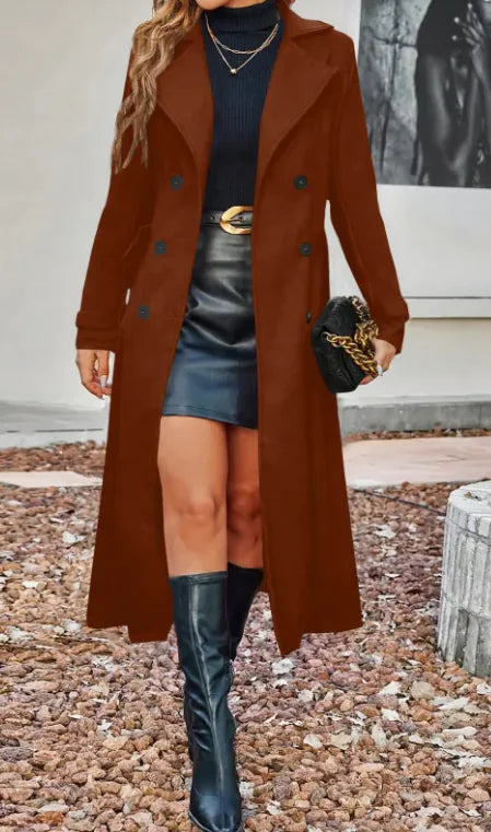 Double Breasted Coat For Women Rieworkes