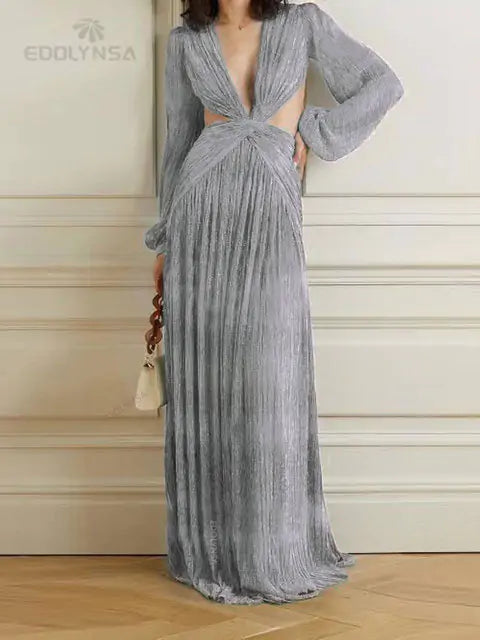 Women's Long Lantern Sleeve Dress Rieworkes
