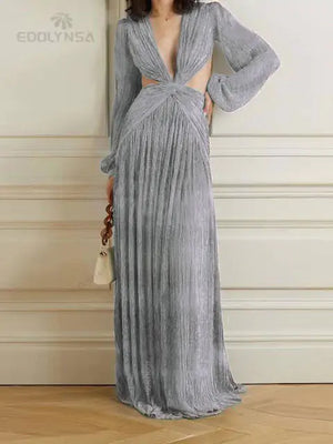 Women's Long Lantern Sleeve Dress Rieworkes