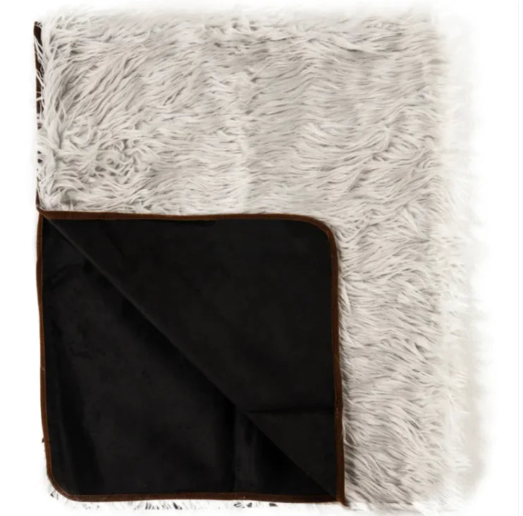 Luxury Waterproof Plush Pet Blanket – Super Soft &amp; Washable Fleece Mat for Dogs and Cats Rieworkes