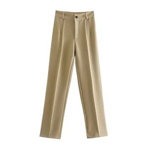 Office Wear Straight Pants Rieworkes