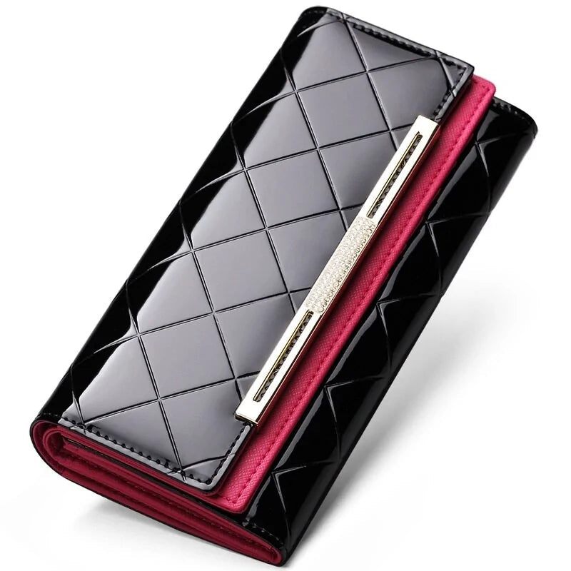 Luxury Women's Cowhide Leather Party Clutch Wallet Rieworkes