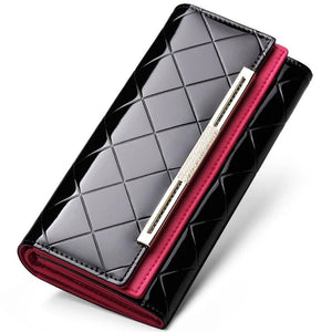Luxury Women's Cowhide Leather Party Clutch Wallet Rieworkes