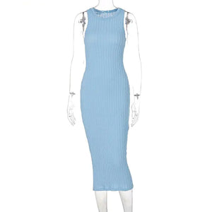Summer Dresses Knitted Tank Long Sweater Rieworkes