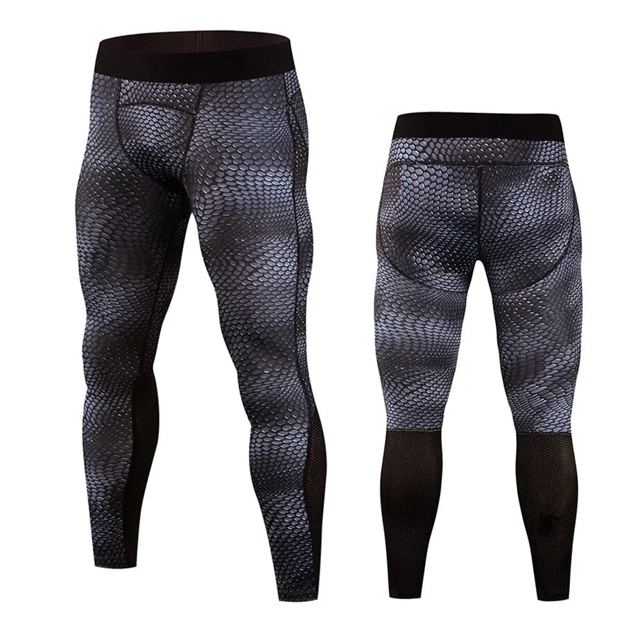 Men's Compression Running Tights: New Fitness Gym Leggings Rieworkes