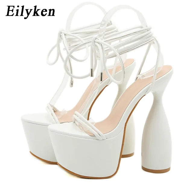 Ankle Strap Super High Heels Rieworkes