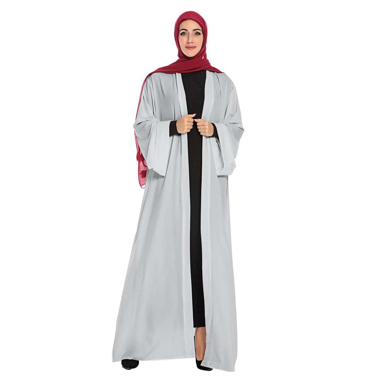 Popular Clean Color Cardigan Robe Mimarta
