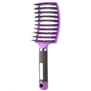 Hairstreaq Detangling Brush, Wet Dry Detangler Hair Brushes, Vented Detangling Brush, Fast Drying Styling Massage Hairbrush for Women & Kids’ Long, Thick, Thin, Curly & Tangled Hair (Pink) Pink Rieworkes