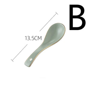 Light Luxury Large Ceramic Rice Bowl Tableware Set Mimarta