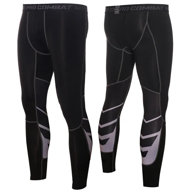 Men's Pro Compression Running Tights: Hot Yoga Pants for Gym &amp; Basketball Rieworkes