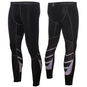 Men's Pro Compression Running Tights: Hot Yoga Pants for Gym & Basketball Rieworkes