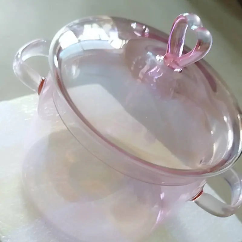 Heat Resistant Borosilicate Glass Soup Pot for Noodles Mimarta