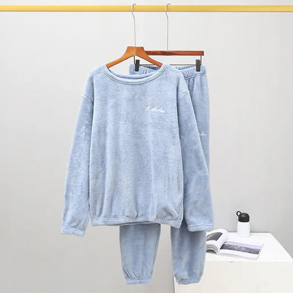 Women's Winter Cozy Loungewear Set with Fleece Pants Mimarta