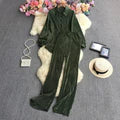 Pleated Set For Women Rieworkes