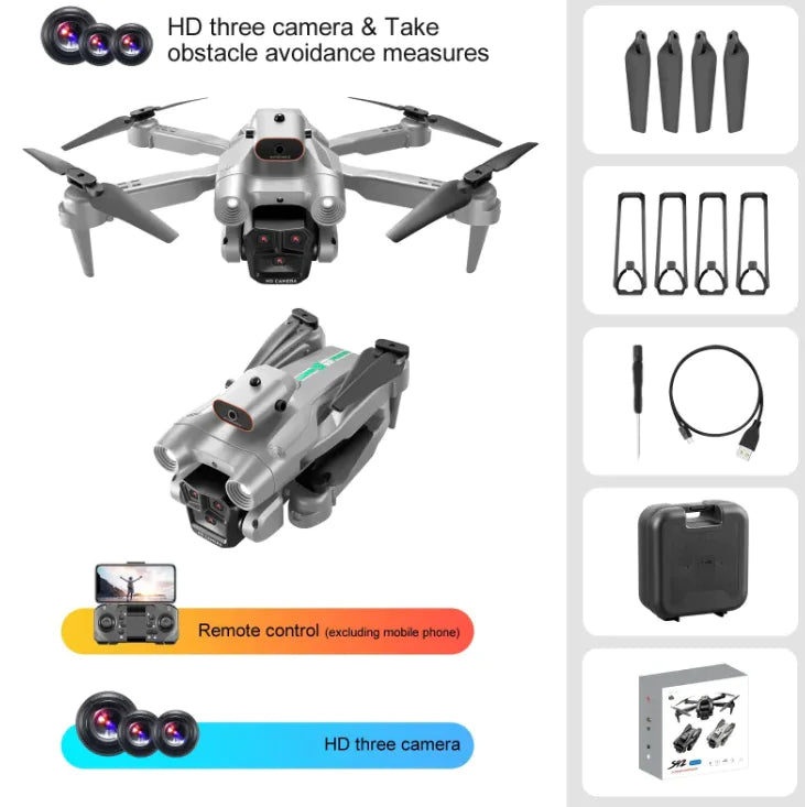 S92 Remote Control Quadcopter with Triple Camera &amp; Optical Flow Positioning Mimarta