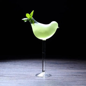Creative Bird-Shaped Cocktail and Champagne Glass Mimarta
