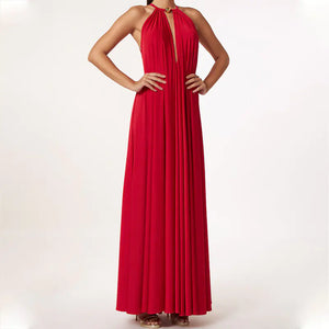 Elegant Women's Halter Loose Fashion Dress Mimarta