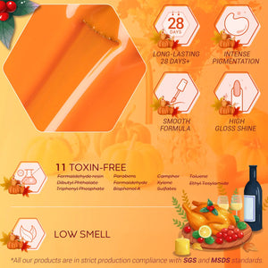 modelones Gel Nail Polish Set- 6 Colors Thanksgiving Day Orange Yellow Nail Polish Color Changing Gel Polish Kit Gray Black Nail Gel Kit Soak Off LED Nail Art Gifts DIY Salon Home A2 Thanksgiving Rieworkes