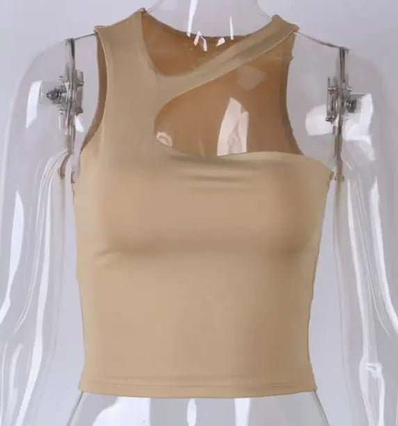 Halter Tight-fitting Sleeveless Top Rieworkes