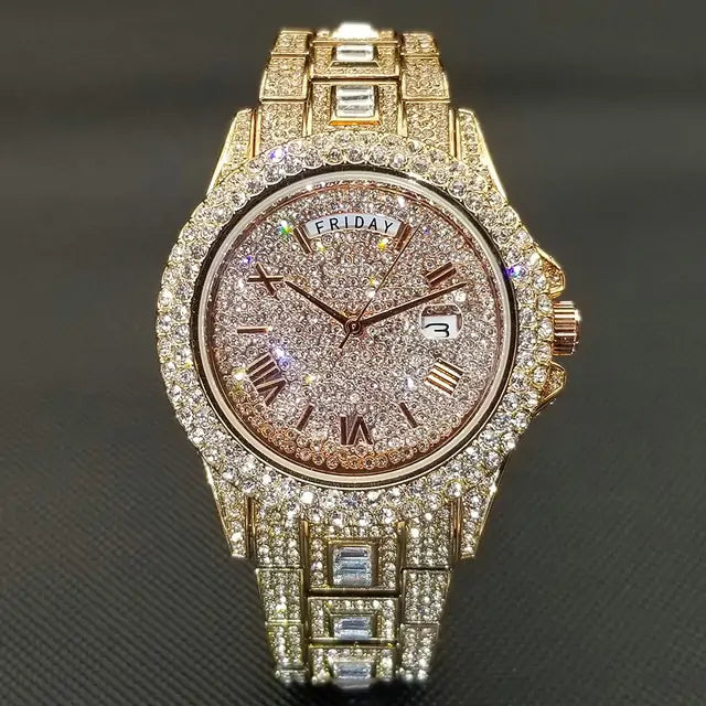 Men's Luxury Crystal Watches Rieworkes