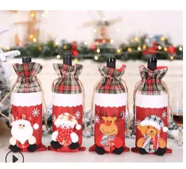 Wine Bottle Cover Christmas Decorations Rieworkes