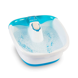 Homedics Bubble Mate Foot Spa, Toe Touch Controlled Foot Bath with Invigorating Bubbles and Splash Proof, Raised Massage nodes and Removable Pumice Stone Standard Rieworkes